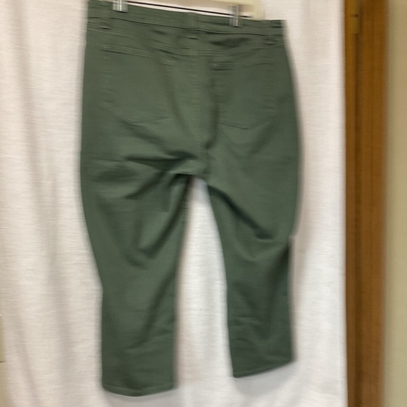 Talbots Olive Crop 14P Jean - Picture 3 of 3